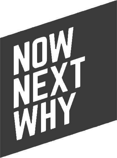 Now Next Why - Black Logo